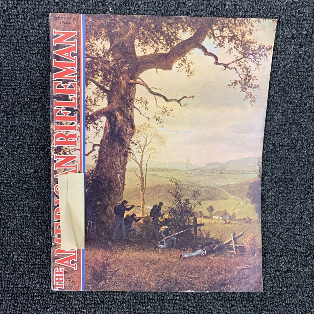 Vintage The American Rifleman Magazine October 1944 WWII Hunting Firearms WW2